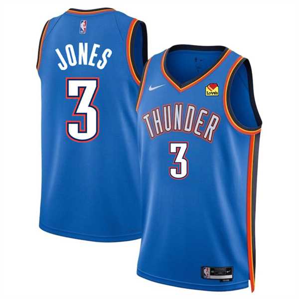 Men's Oklahoma City Thunder #3 Dillon Jones Blue 2024 Draft Icon Edition Stitched Basketball Jersey Dzhi,We sell and wholesale Men's Oklahoma City Thunder #3 Dillon Jones Blue 2024 Draft Icon Edition Stitched Basketball Jersey Dzhi on line form chian!